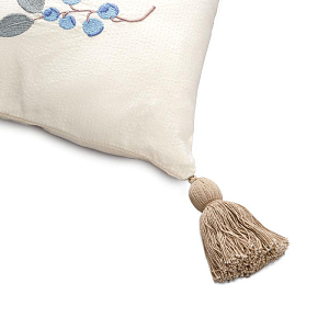 Подушка с вышивкой Cam Cam Copenhagen "Blueberries", кремовая, 35 х 35 см